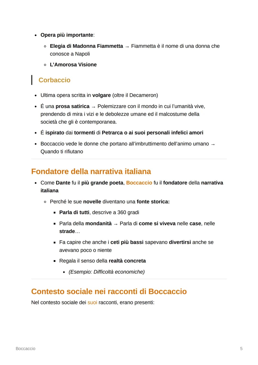 2
Boccaccio
Nato nel 1313 ad Certaldo o Firenze (non si sa)
Morto nel 1375
La vita
1. Nacque nel 1313 forse a Certaldo o forse a Firenze
2. 
