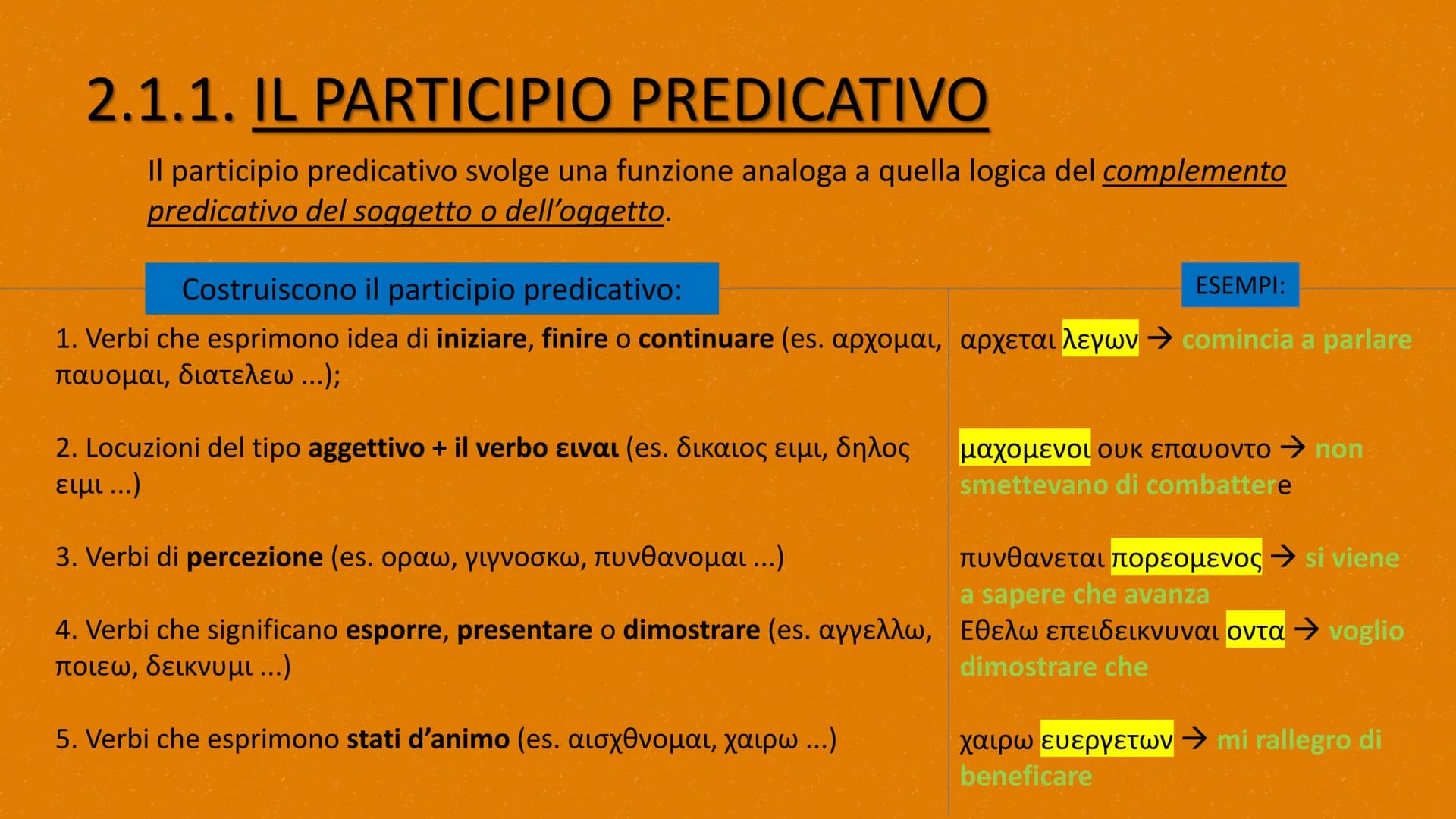 

<p>Lavoro realizzato da Resmini Cristian</p>
<h2 id="checosailparticipio">CHE COSA è IL PARTICIPIO?</h2>
<p>Il participio in greco, come i