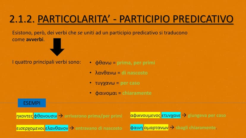 

<p>Lavoro realizzato da Resmini Cristian</p>
<h2 id="checosailparticipio">CHE COSA è IL PARTICIPIO?</h2>
<p>Il participio in greco, come i