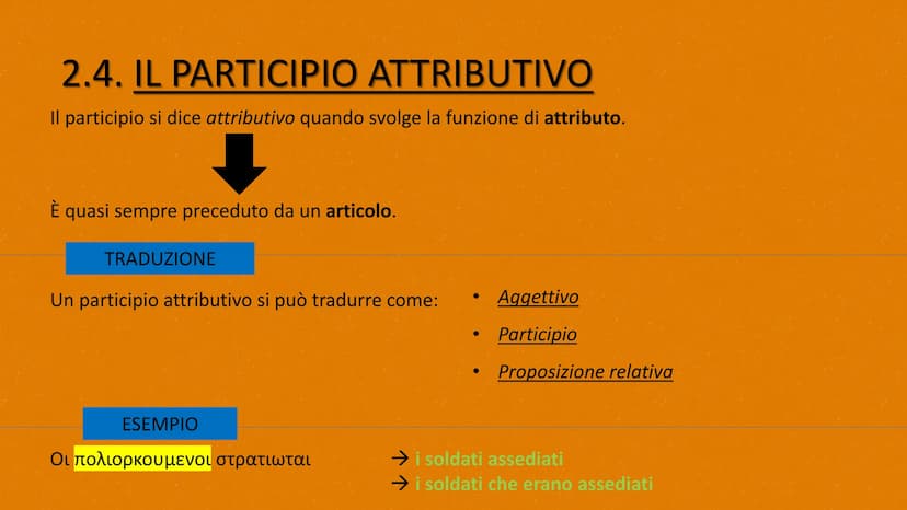 

<p>Lavoro realizzato da Resmini Cristian</p>
<h2 id="checosailparticipio">CHE COSA è IL PARTICIPIO?</h2>
<p>Il participio in greco, come i