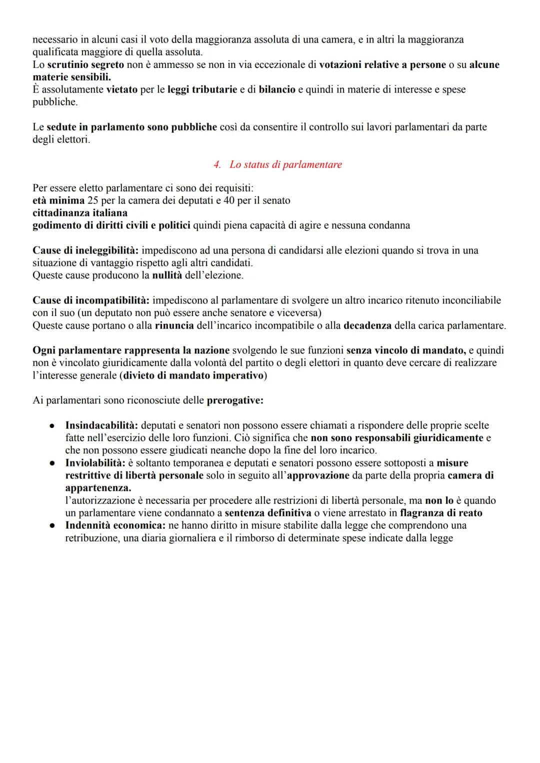 # IL PARLAMENTO

1. La struttura del Parlamento

Il Parlamento è un organo costituzionale che ha la funzione legislativa, ovvero quella di a