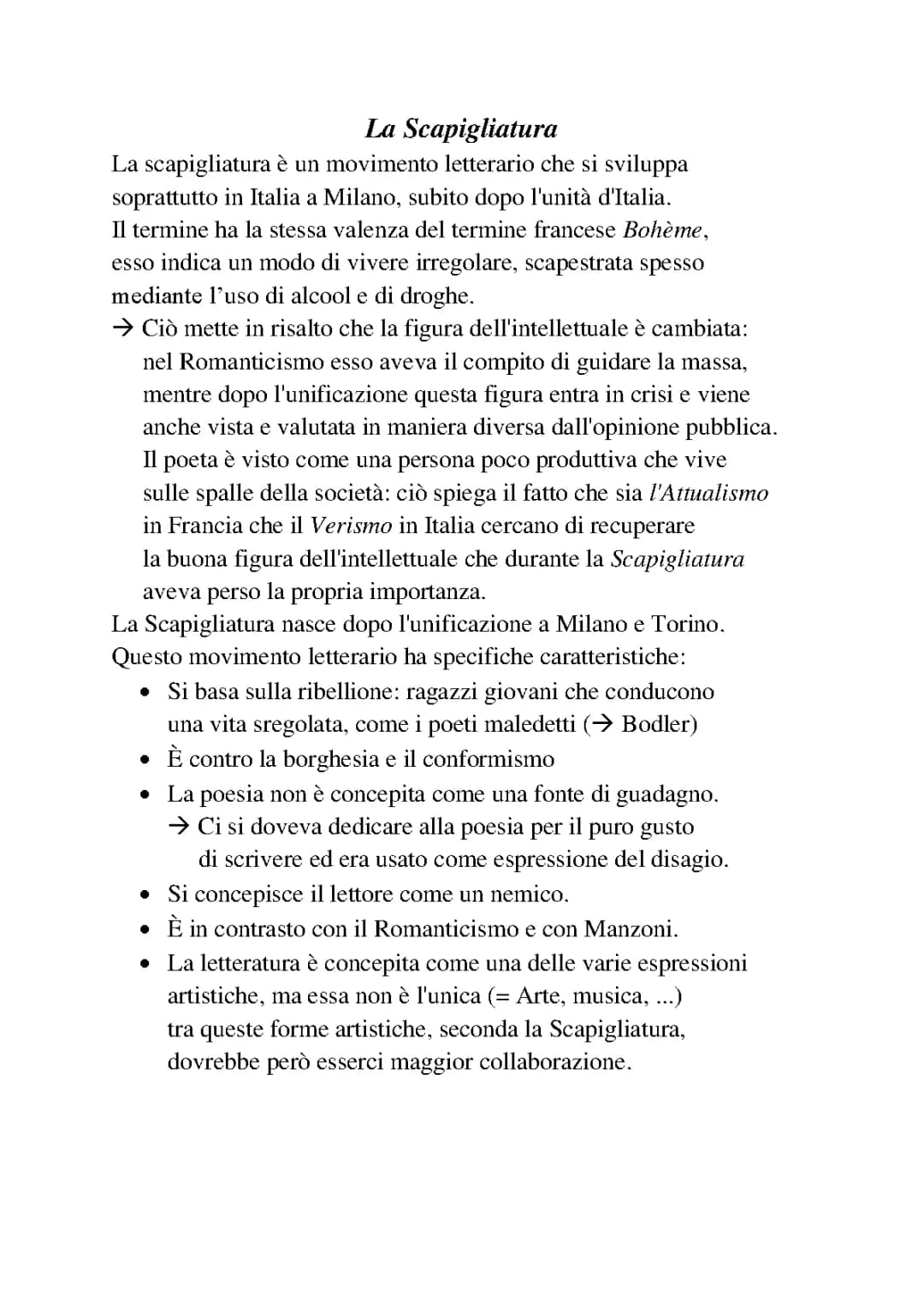 Scapigliatura: Autori, Opere e Significato Letterario