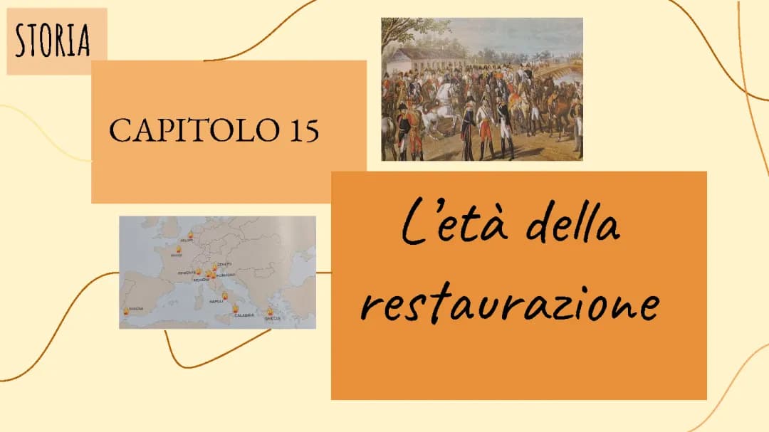 l'età della restaurazione 