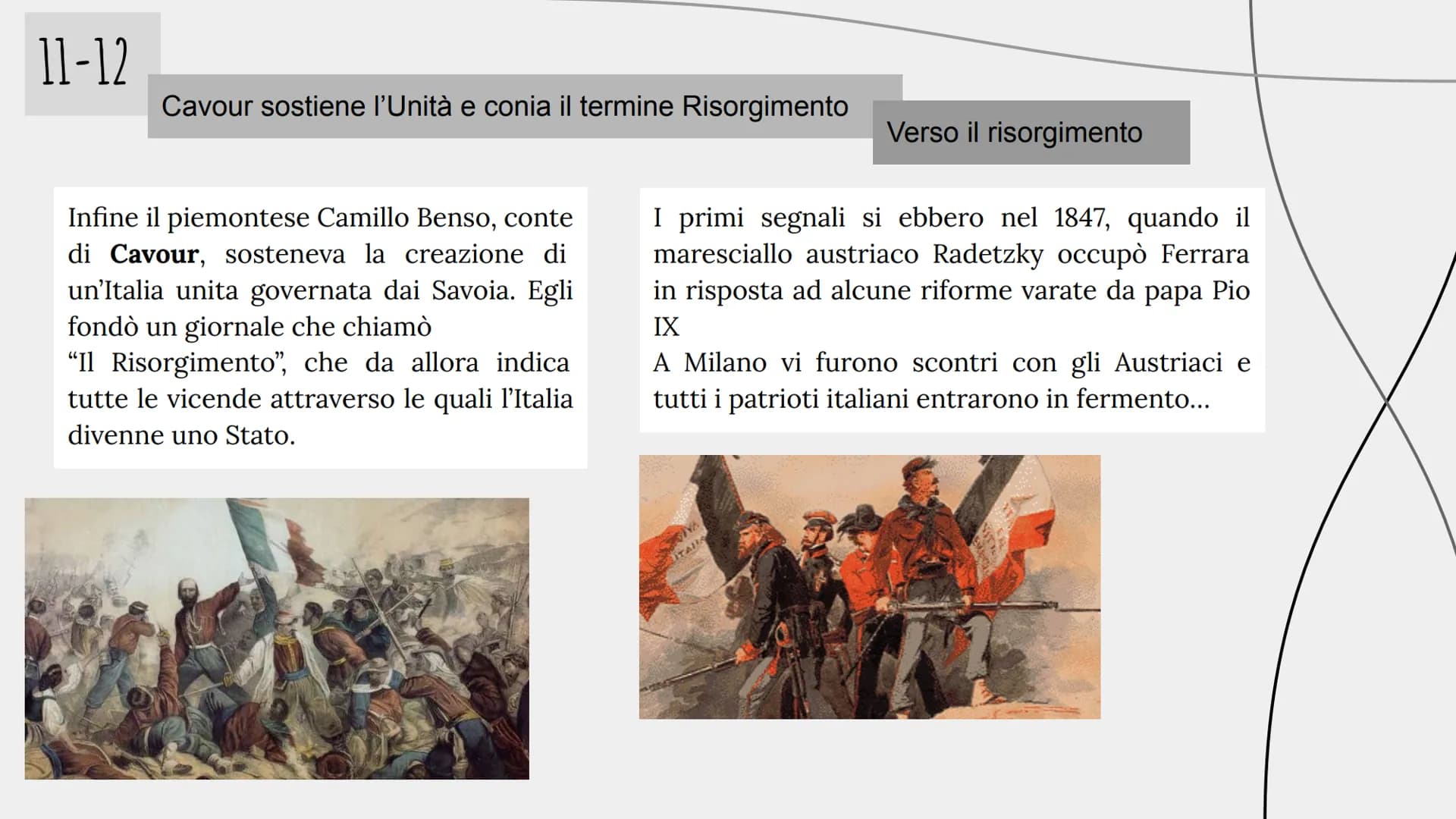 STORIA
CAPITOLO 15
SPAGNA
BELGIO
M
PARIGI
PIEMONTE ON
MODENA
VENETO
ROMAGNA
NAPOLI
CALABRIA
GRECIA
l'età della
restaurazione 1
Il congresso 
