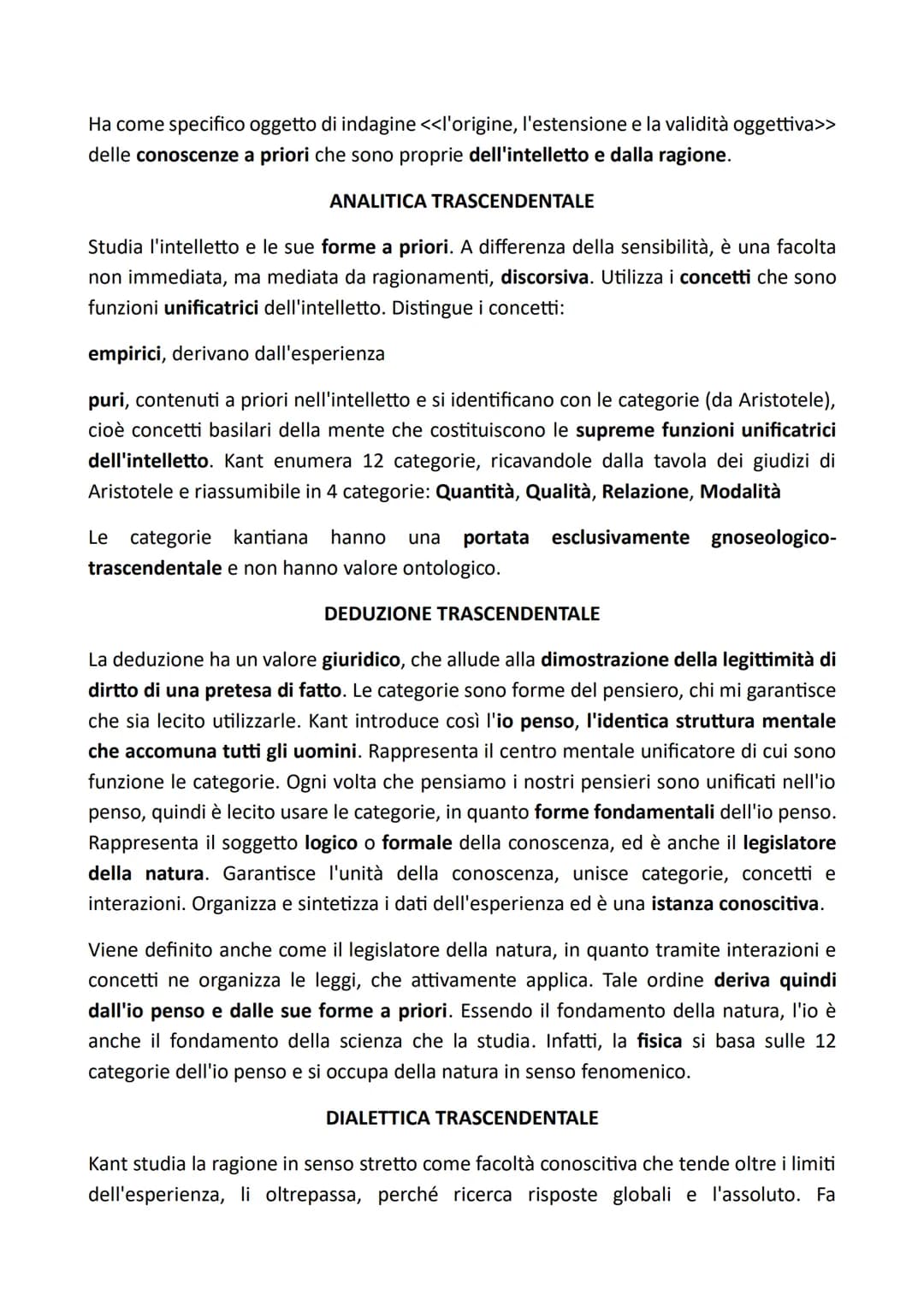 KANT
IL CRITICISMO O FILOSOFIA DEL LIMITE
Nacque da una famiglia scozzese nel 1724. Kant è un innatista, per lui conoscere
significa ricorda