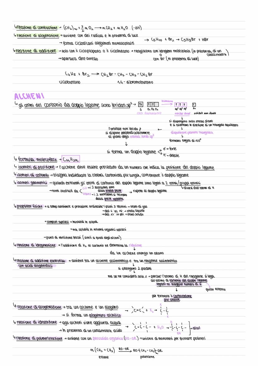 ALCANI
tutti gli atomi di carbonio sono ibridati sp³
formula molecolare → Cm H₂m +2
Gisomeria di catena
6 gruppi alchilici → gruppi
6 isomer