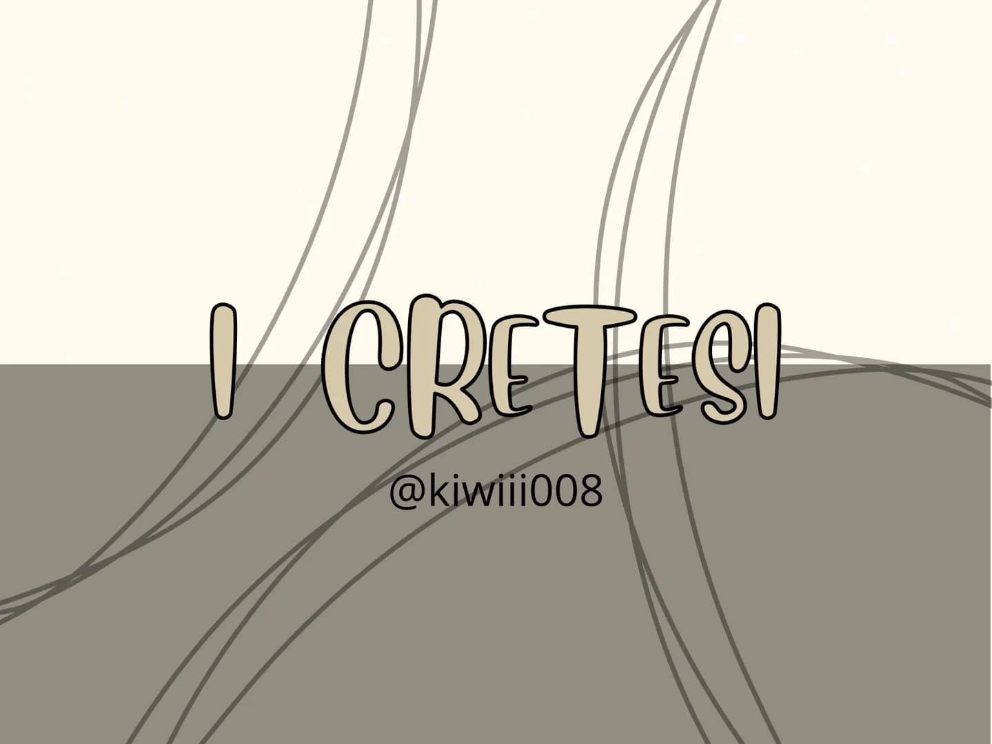 I CRETESI
@kiwiii008 @kiwiii008
I cretesi
Dal III millennio a. C. si sviluppò nell'isola di Creta
la civiltà minoica, caratterizzata da citt