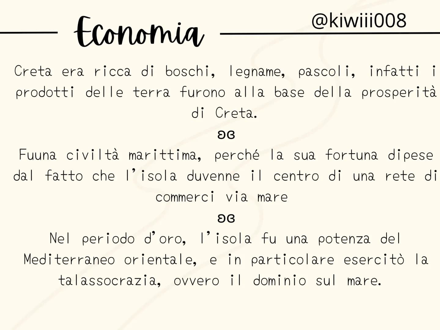 I CRETESI
@kiwiii008 @kiwiii008
I cretesi
Dal III millennio a. C. si sviluppò nell'isola di Creta
la civiltà minoica, caratterizzata da citt
