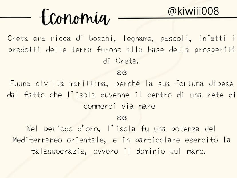 I CRETESI
@kiwiii008 @kiwiii008
I cretesi
Dal III millennio a. C. si sviluppò nell'isola di Creta
la civiltà minoica, caratterizzata da citt