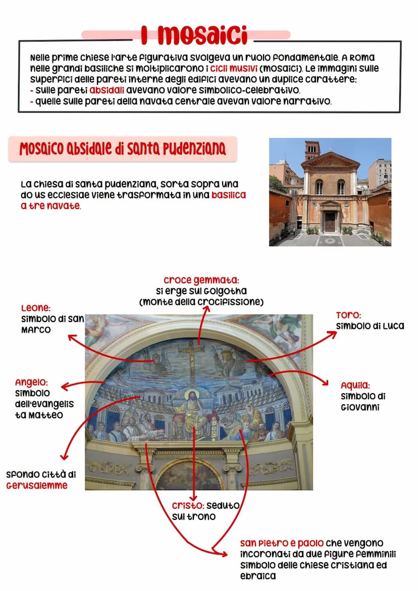 L'arte Paleocristiana
Il cristianesimo visse i primi secoli della sua esistenza in semi clandestinità. In
questa fase gli spazi dedicati agl