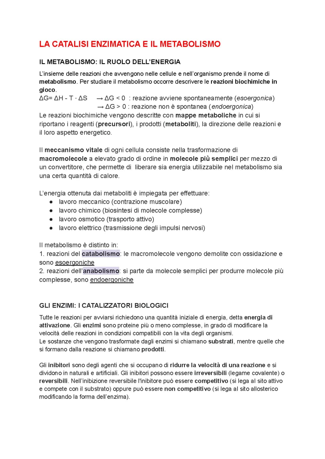 Metabolismo Cellulare e Enzimi: Un Semplice Riassunto per Bambini