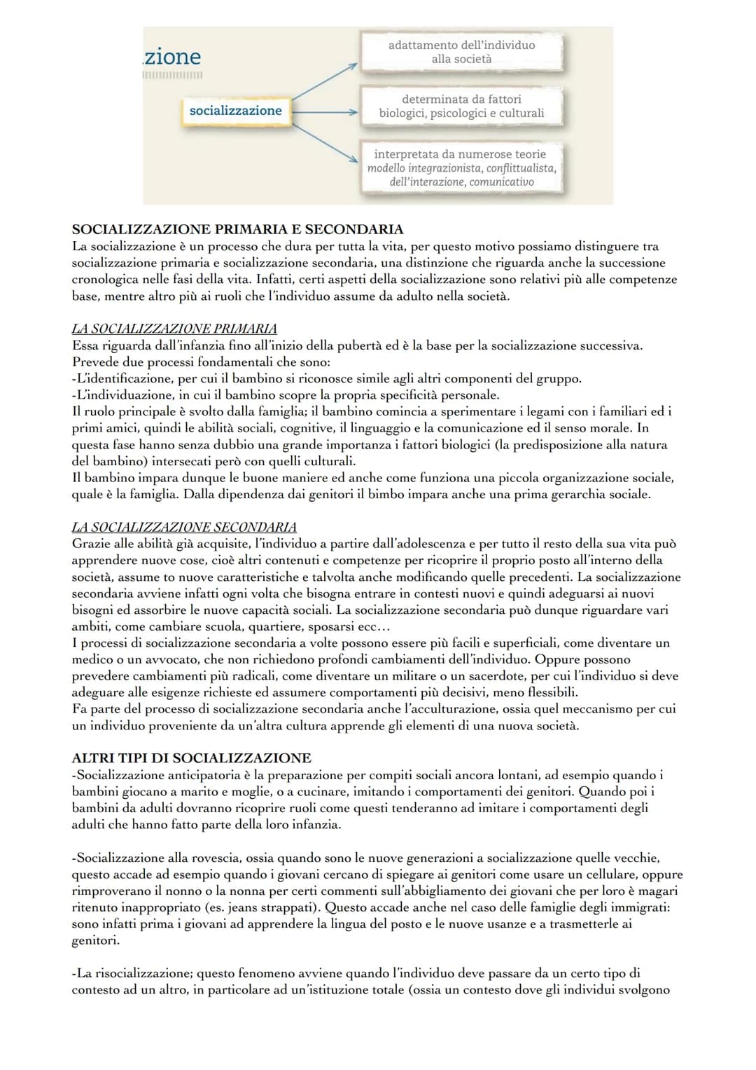 INDIVIDUO, SOCIETÀ, SOCIALIZZAZIONE
Ognuno di noi nasce all'interno di una società già costituita, dentro alla quale, attraverso la
socializ