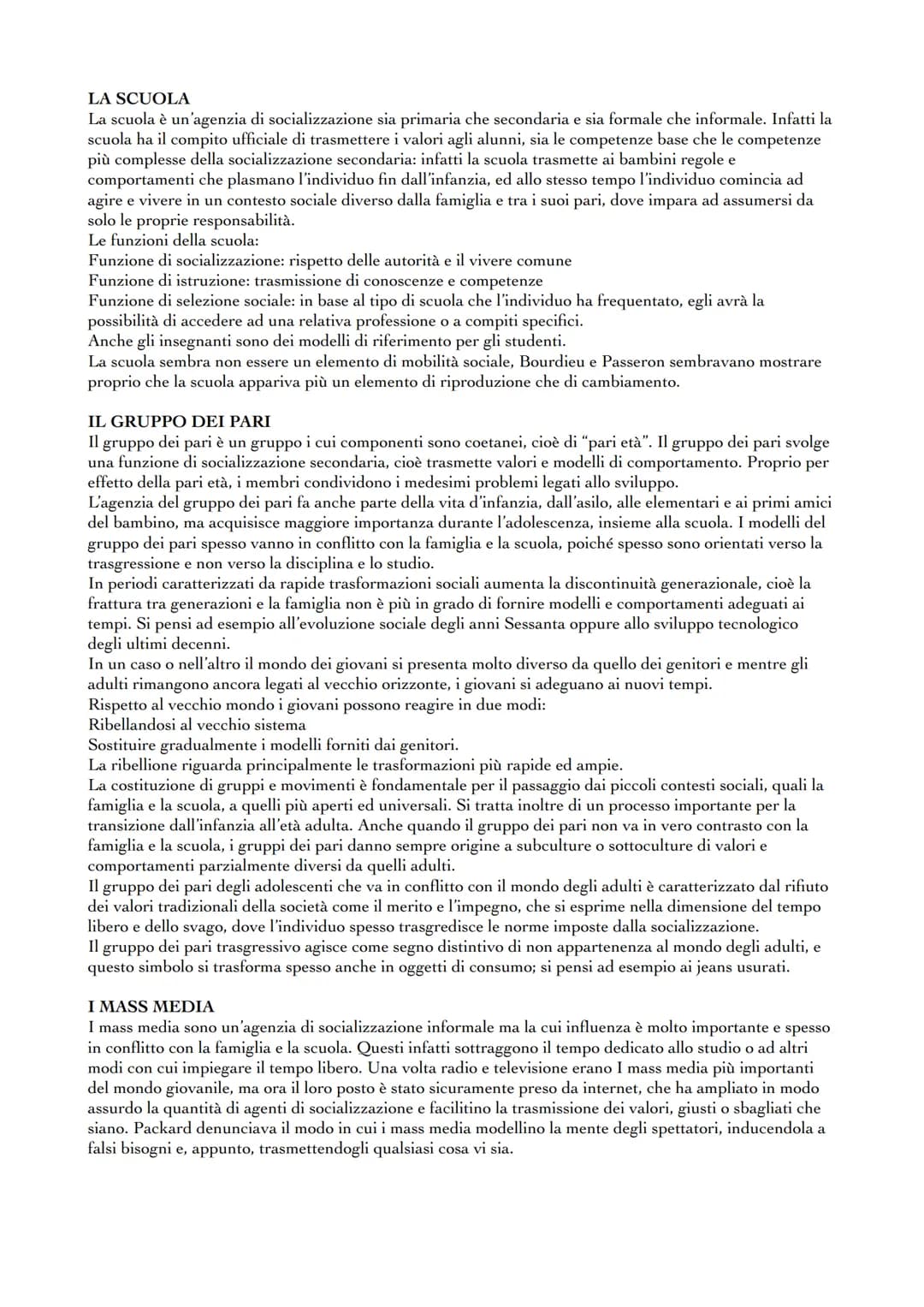 INDIVIDUO, SOCIETÀ, SOCIALIZZAZIONE
Ognuno di noi nasce all'interno di una società già costituita, dentro alla quale, attraverso la
socializ
