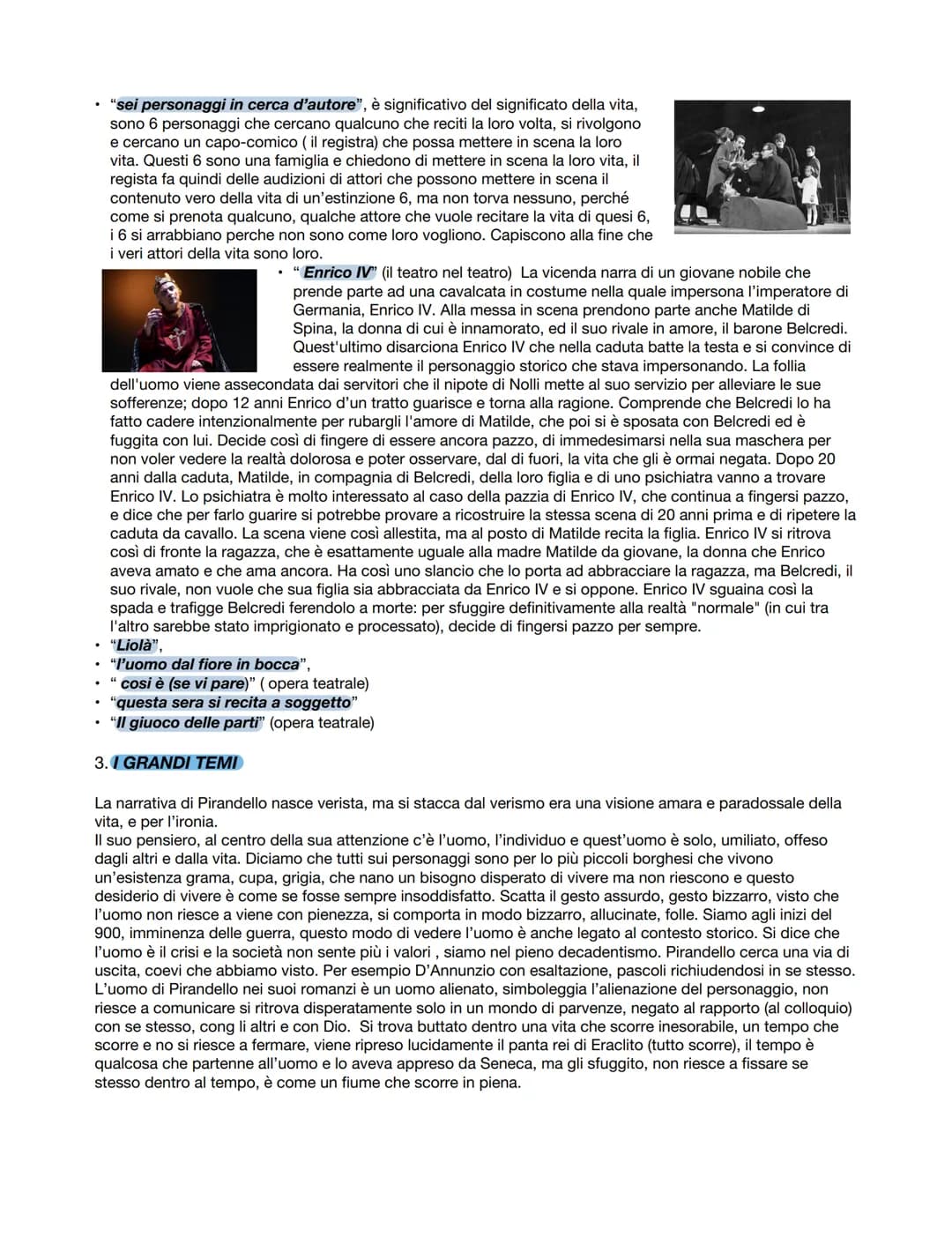 1. LA VITA
ŁULGI PIRANDELLO
Pirandello è siciliano, ha una vita piuttosto lunga, nasce nel 1867, affronta
diverse esperienze; nasce ad Agrig