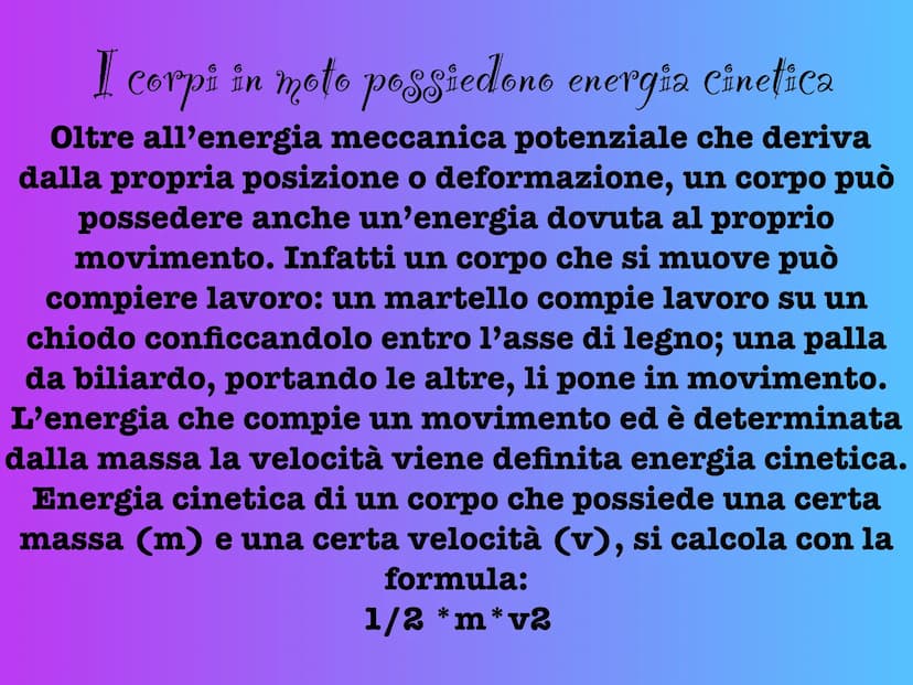 Il lavoro Che cos'è un lavoro?
É quando una forza agendo su un corpo provoca uno spostamento
In Fisica il Lavoro è il prodotto della forza (