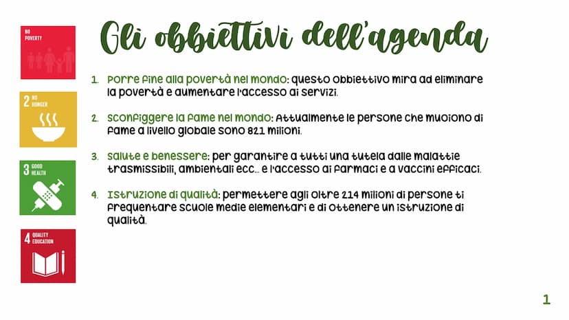 Lagenda 2030
COS'E
L'agenda 2030 è un programma
d'azione per le persone ed il pianeta, in
cui si tiene conto del progresso
sociale, economic