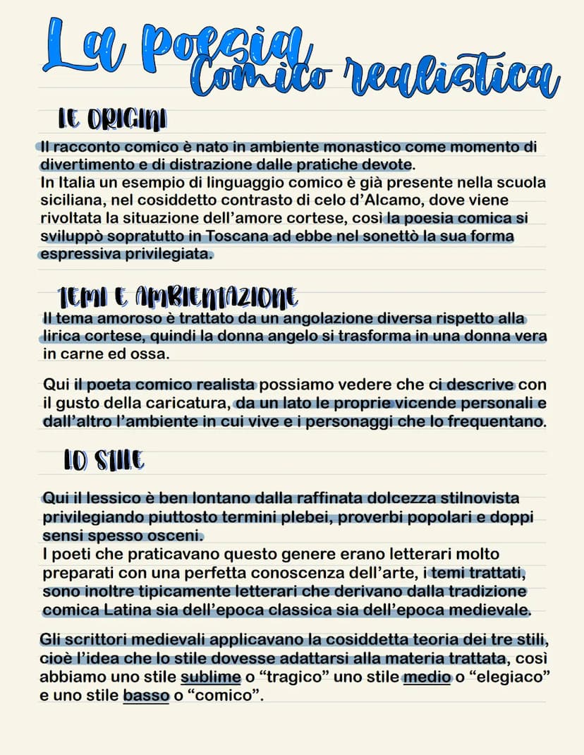 La poggiata da to realistica
Comito
LE ORIGINI
Il racconto comico è nato in ambiente monastico come momento di
divertimento e di distrazione