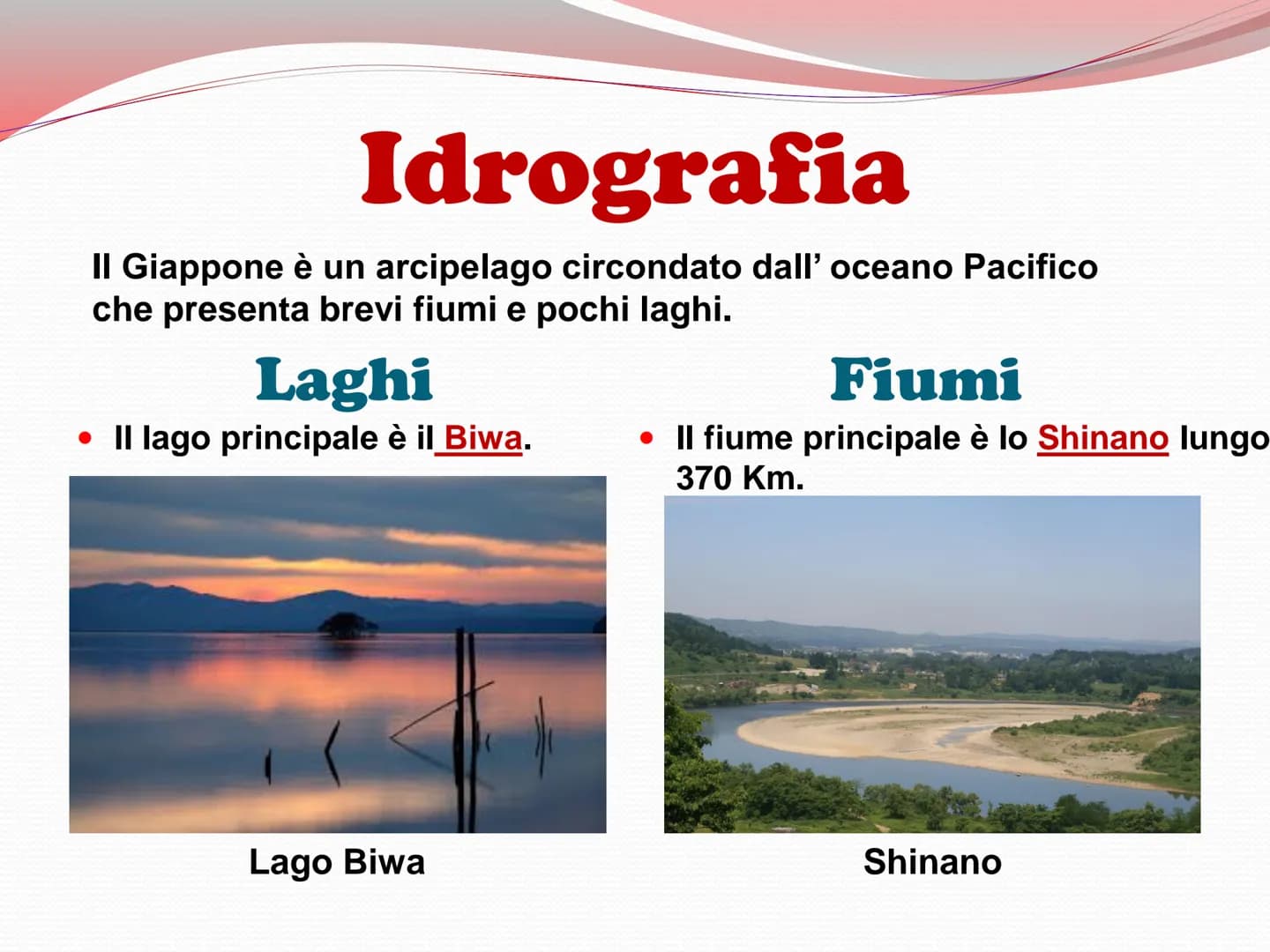 Giappone
日本 Il Giappone è un arcipelago
formato da circa 3000 isole e
confina:
Nordi
• Sud
. Est
• Ovest
Confini
Mar di Ohotsk;
Oceano Pacif