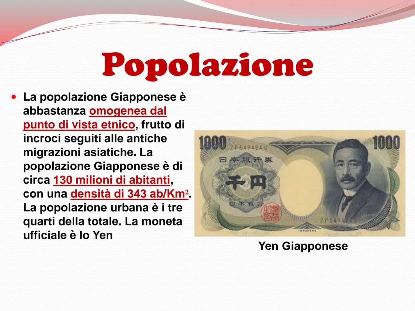 Giappone
日本 Il Giappone è un arcipelago
formato da circa 3000 isole e
confina:
Nordi
• Sud
. Est
• Ovest
Confini
Mar di Ohotsk;
Oceano Pacif