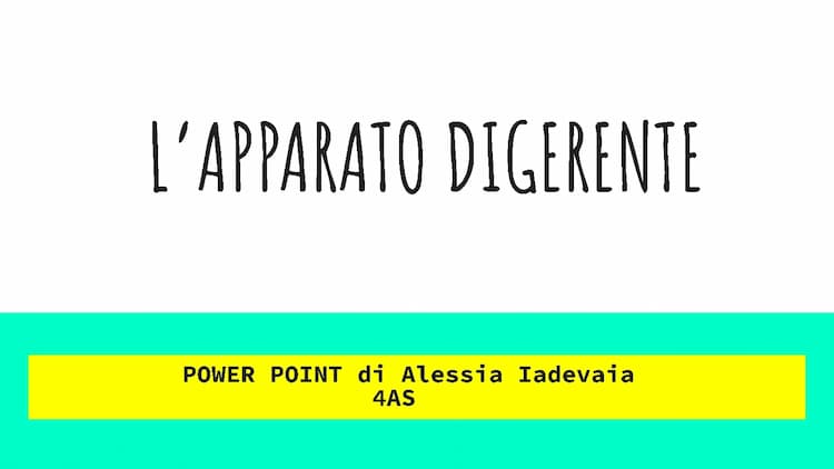 Know L'apparato digerente thumbnail