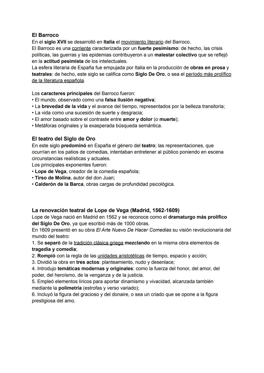 El Barroco
En el siglo XVII se desarrolló en Italia el movimiento literario del Barroco.
El Barroco es una corriente caracterizada por un fu