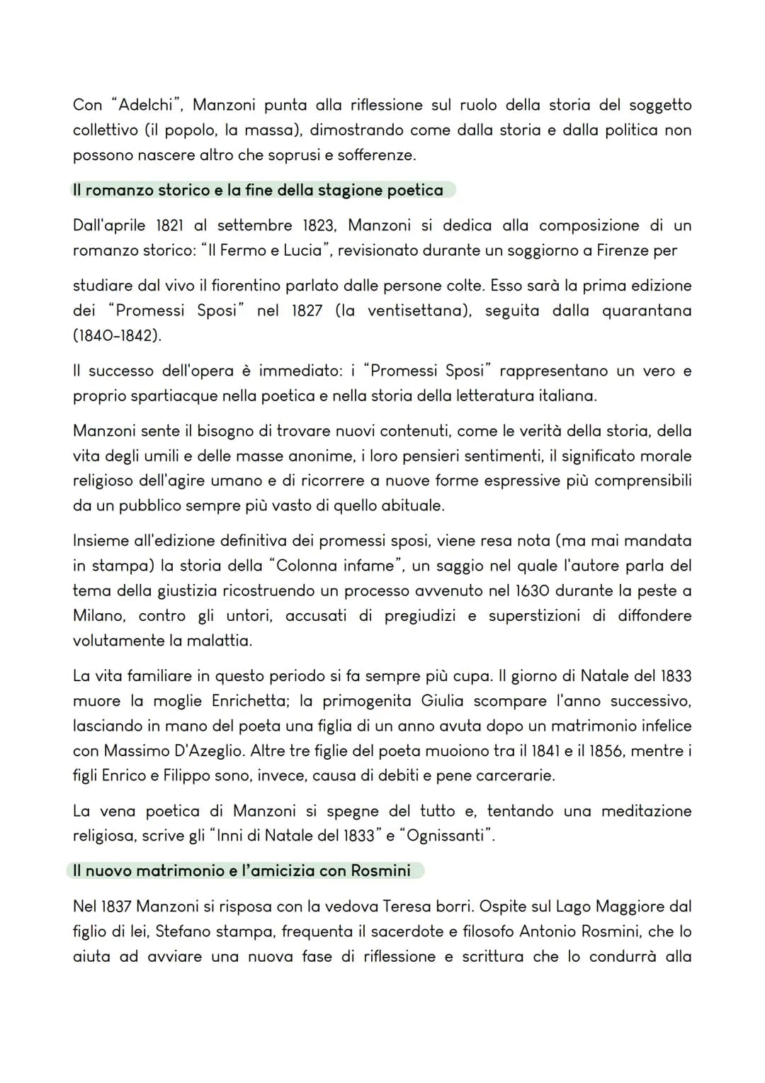 ALESSANDRO MANZONI
LA VITA E LE OPERE
L'educazione in collegio
Alessandro Manzoni nasce a Milano il 7
marzo 1785.
È figlio di Giulia Beccari