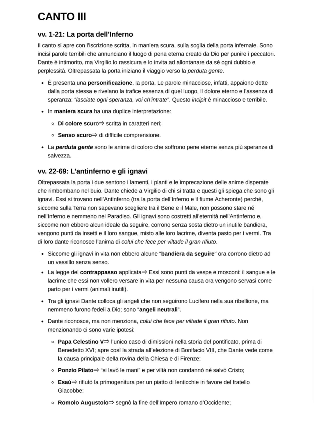 CANTO III
vv. 1-21: La porta dell'Inferno
Il canto si apre con l'iscrizione scritta, in maniera scura, sulla soglia della porta infernale. S