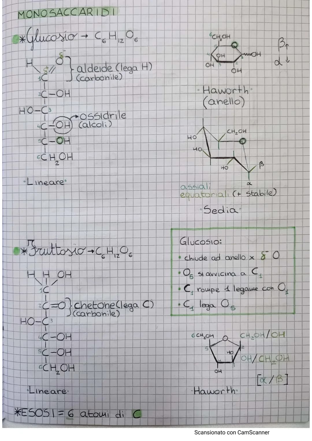 
<h2 id="glucose">Glucose</h2>
<p>Glucose has the formula C6H₁₂O6 and can be represented as a linear or a cyclic structure. In the linear st