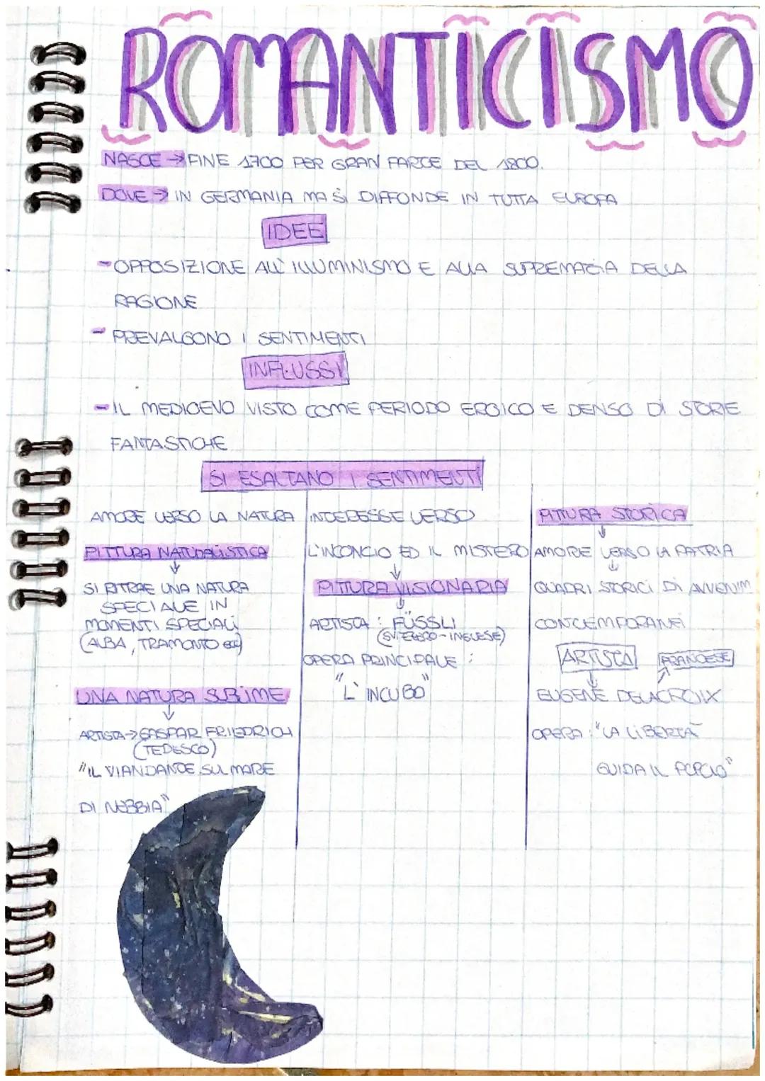  Il romanticismo nell’arte