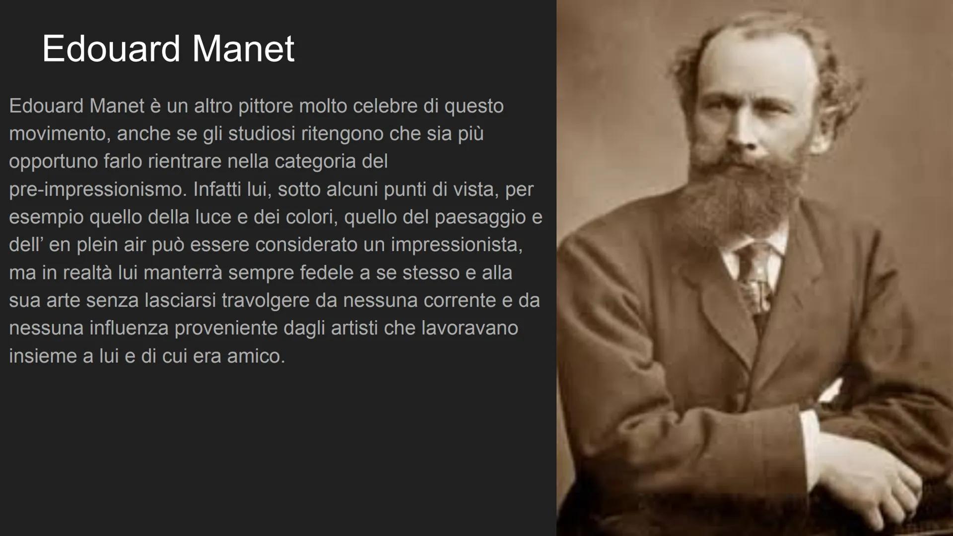 IMPRESSIONISMO Che cos'è l'
impressionismo?
L'impressionismo è un movimento artistico che nasce a
Parigi nel 1874 grazie al fotografo Nadar 