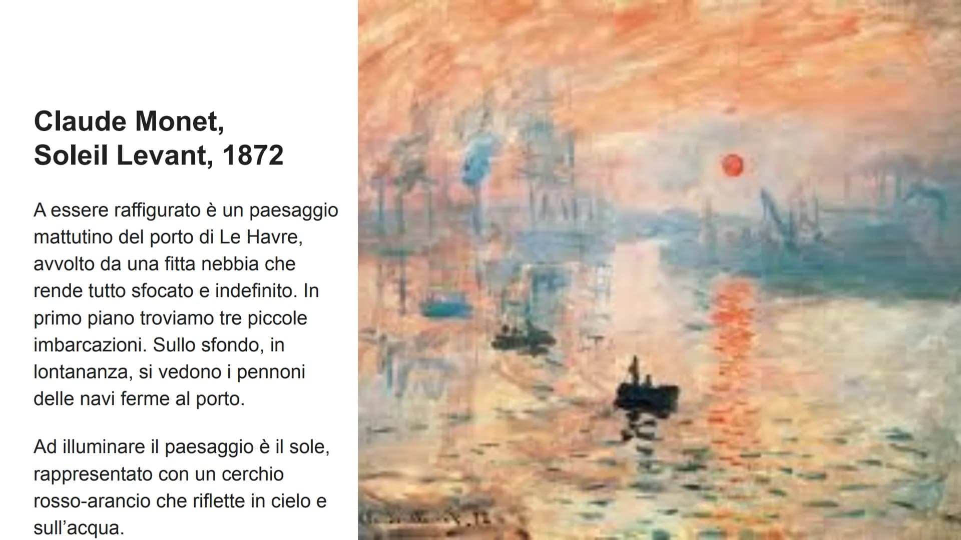 IMPRESSIONISMO Che cos'è l'
impressionismo?
L'impressionismo è un movimento artistico che nasce a
Parigi nel 1874 grazie al fotografo Nadar 