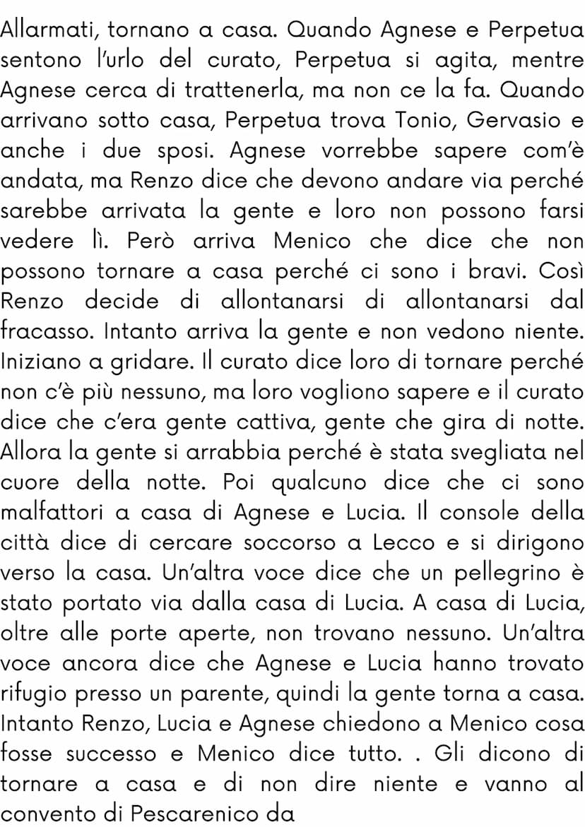 Capitolo 8
Quando arrivano sotto la casa del curato, Perpetua
era andata a riferire a Don Abbondio la presenza di
Tonio e Gervasio. Don Abbo