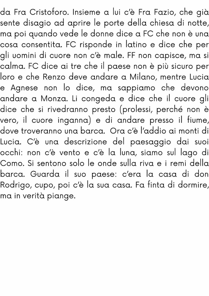 Capitolo 8
Quando arrivano sotto la casa del curato, Perpetua
era andata a riferire a Don Abbondio la presenza di
Tonio e Gervasio. Don Abbo