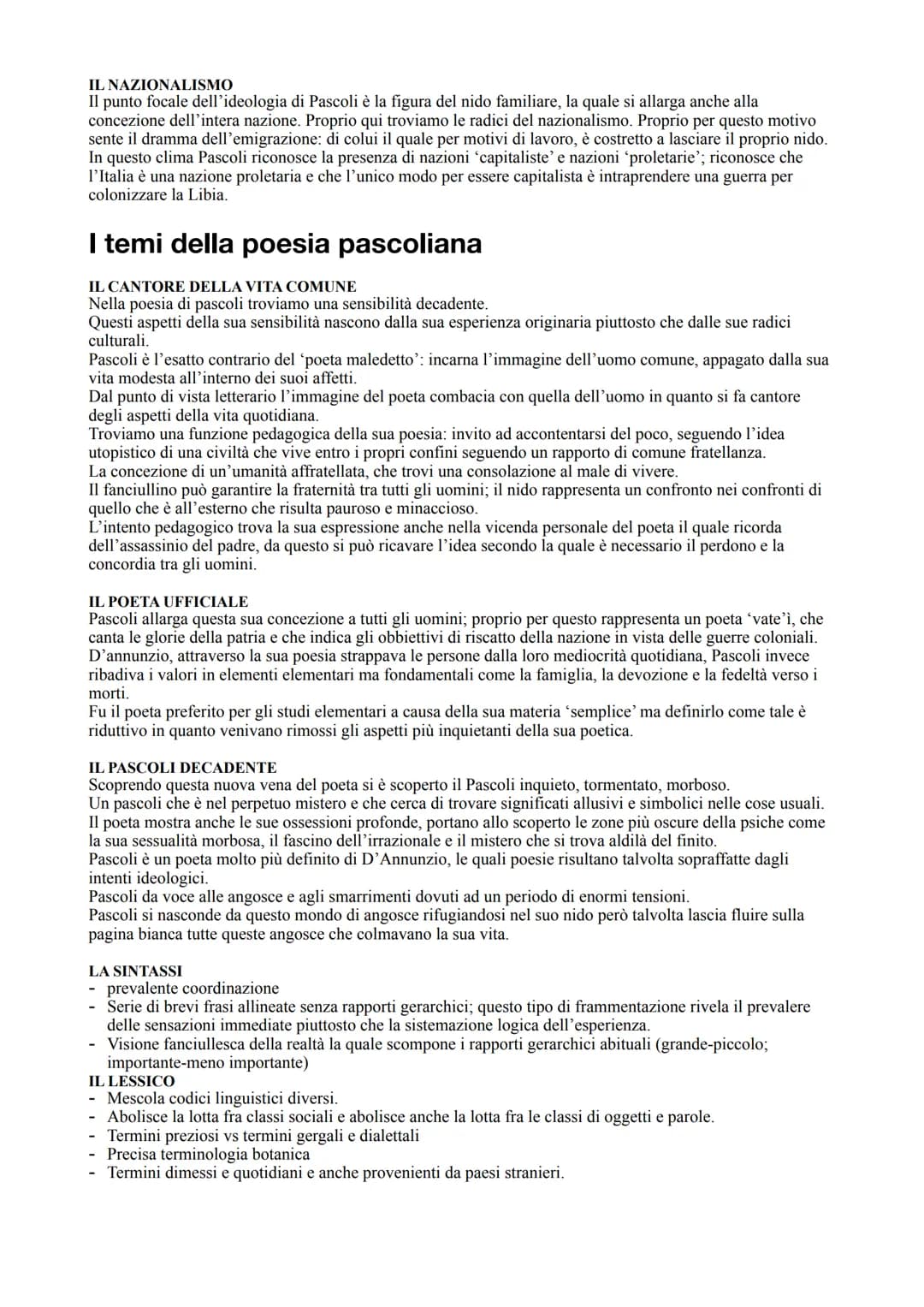 Giovanni Pascoli
Vita
nasce a San Mauro di Romagna da una famiglia della piccola borghesia rurale. Vive in una famiglia molto
numerosa che v