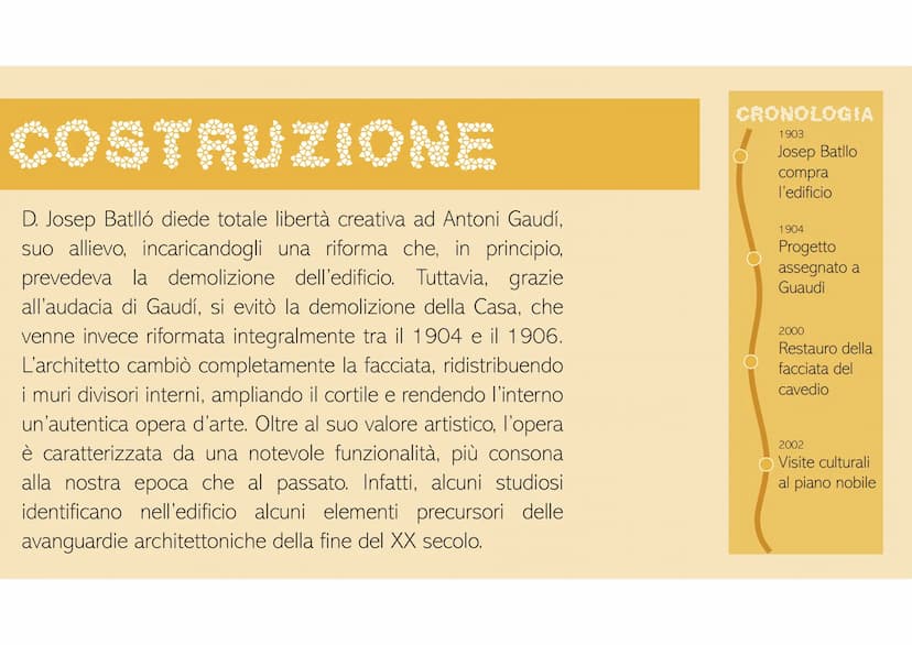 ANTONI GAUDUS
122 ANTONI GAUDÍ
Antoni Gaudí è nato a Reus il 25 giugno 1852 ed è morto
a Barcellona il 10 giugno 1926, è stato un architetto