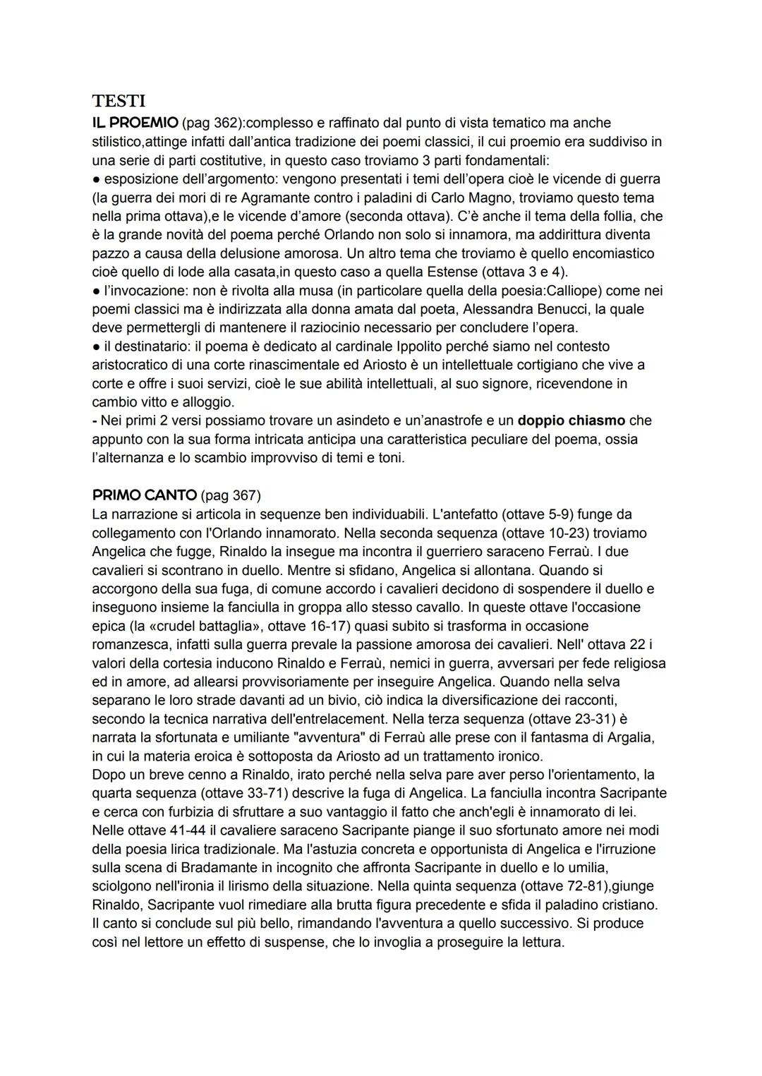L'ORLANDO FURIOSO
LA TRADIZIONE CAVALLERESCA FINO ALL'ORLANDO FURIOSO
Nel 1516, uscì la prima redazione dell'Orlando furioso di Ariosto, si 