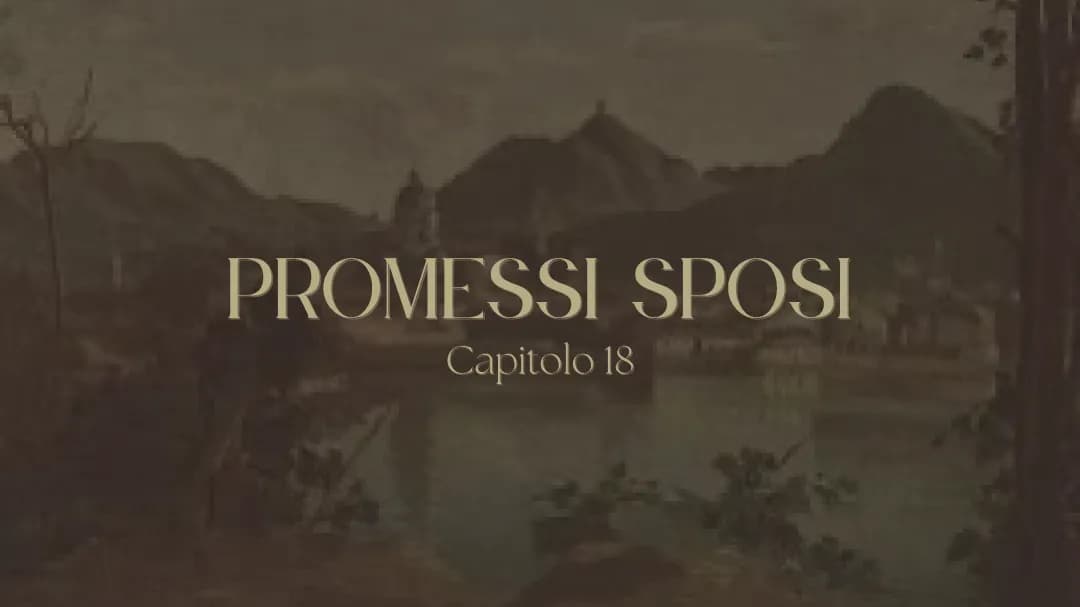 PROMESSI SPOSI CAPITOLO 18