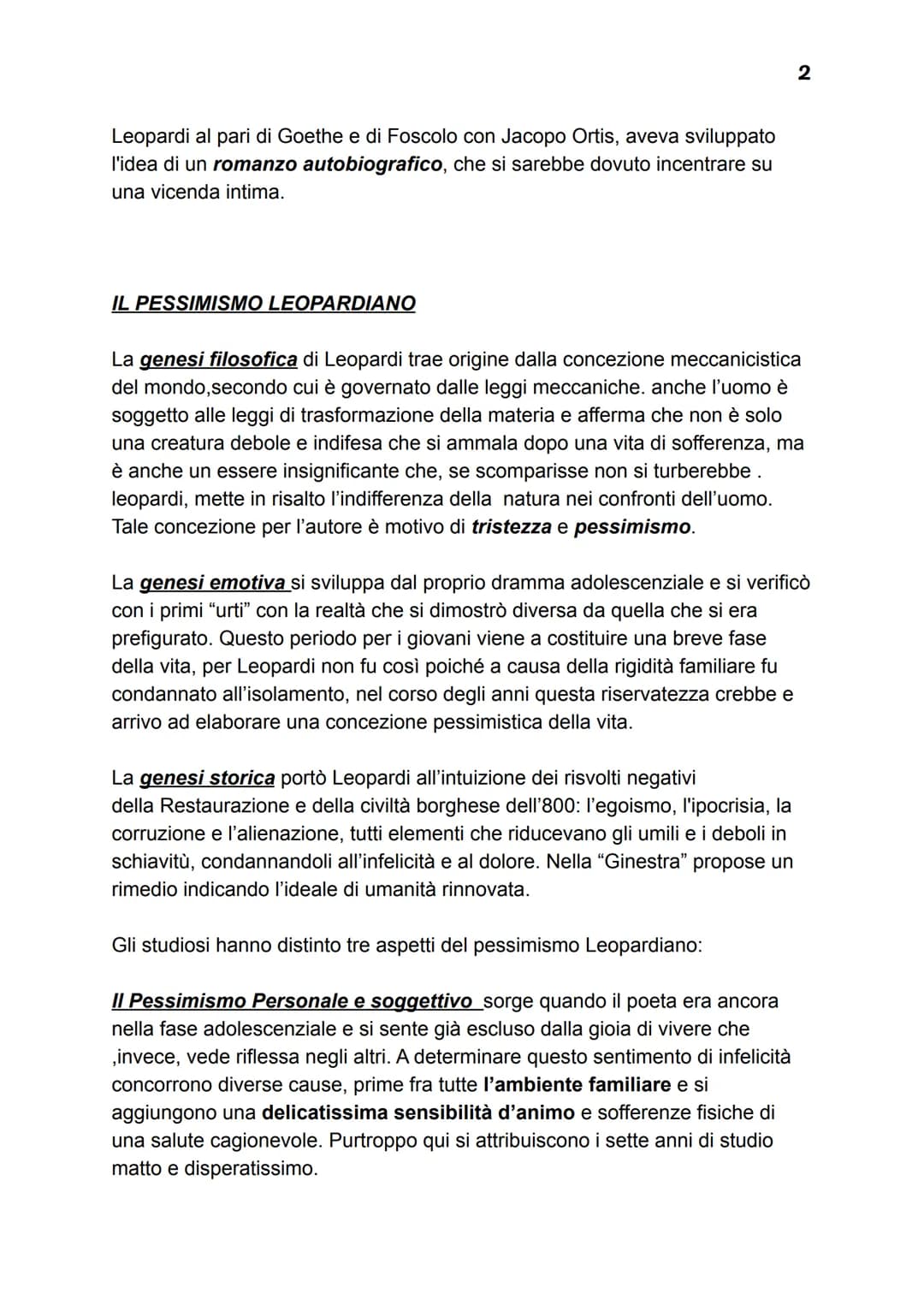 Giacomo Leopardi: Vita ed Opere
Leopardi visse nell'ultimo secolo dell'ottocento, vivendo tra il neoclassico e il
romanticismo; a porre fine