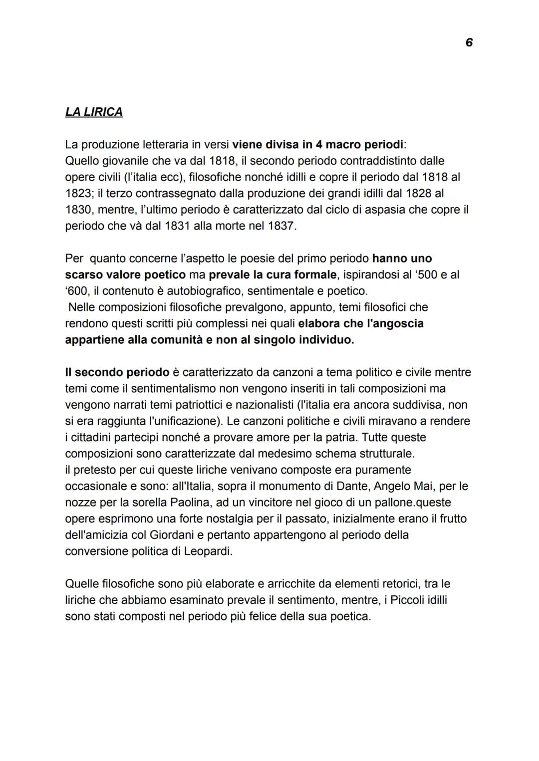 Giacomo Leopardi: Vita ed Opere
Leopardi visse nell'ultimo secolo dell'ottocento, vivendo tra il neoclassico e il
romanticismo; a porre fine