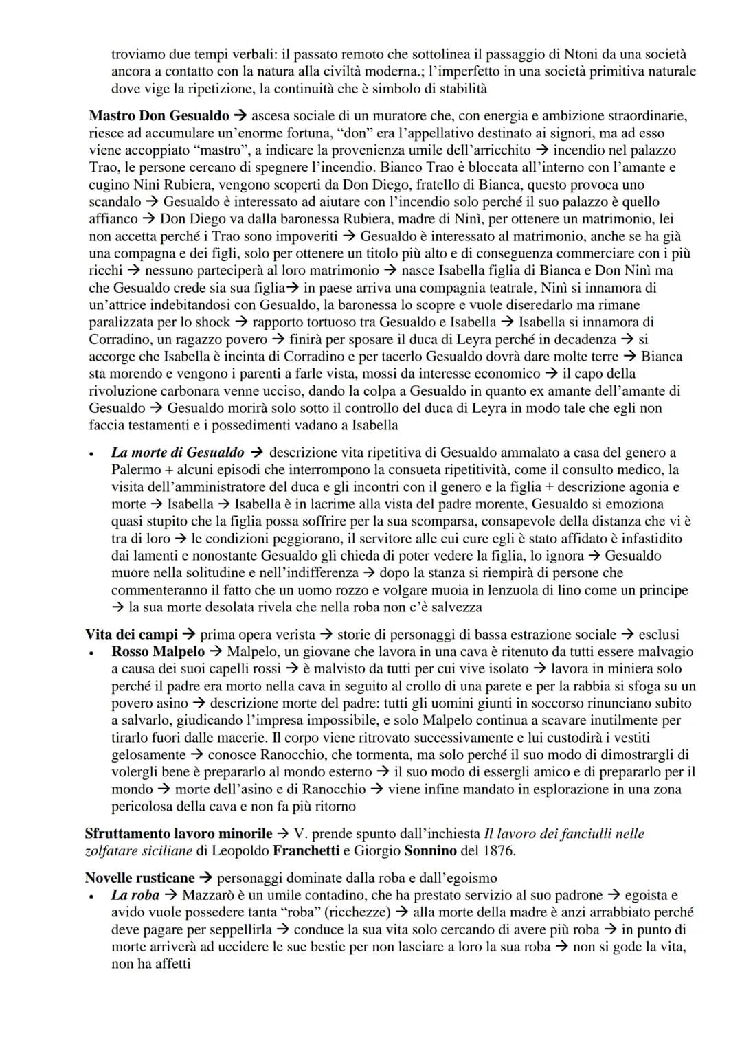 LAVORO Italiano
Giovanni Verga (1840-1922)
Adesione al verismo → Verga ha sviluppato uno stile personale che si distingue dagli altri verist