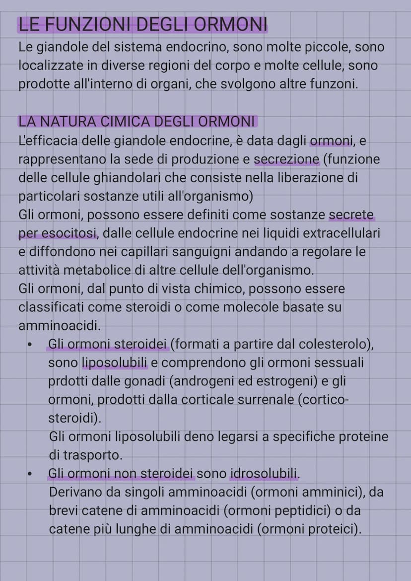 IL SISTEMA ENDOCRINO
E' in sinergia con il sistema nervoso, coordina e dirtige le
attività cellulari.
Il sistema nervoso, rilascia i neurotr