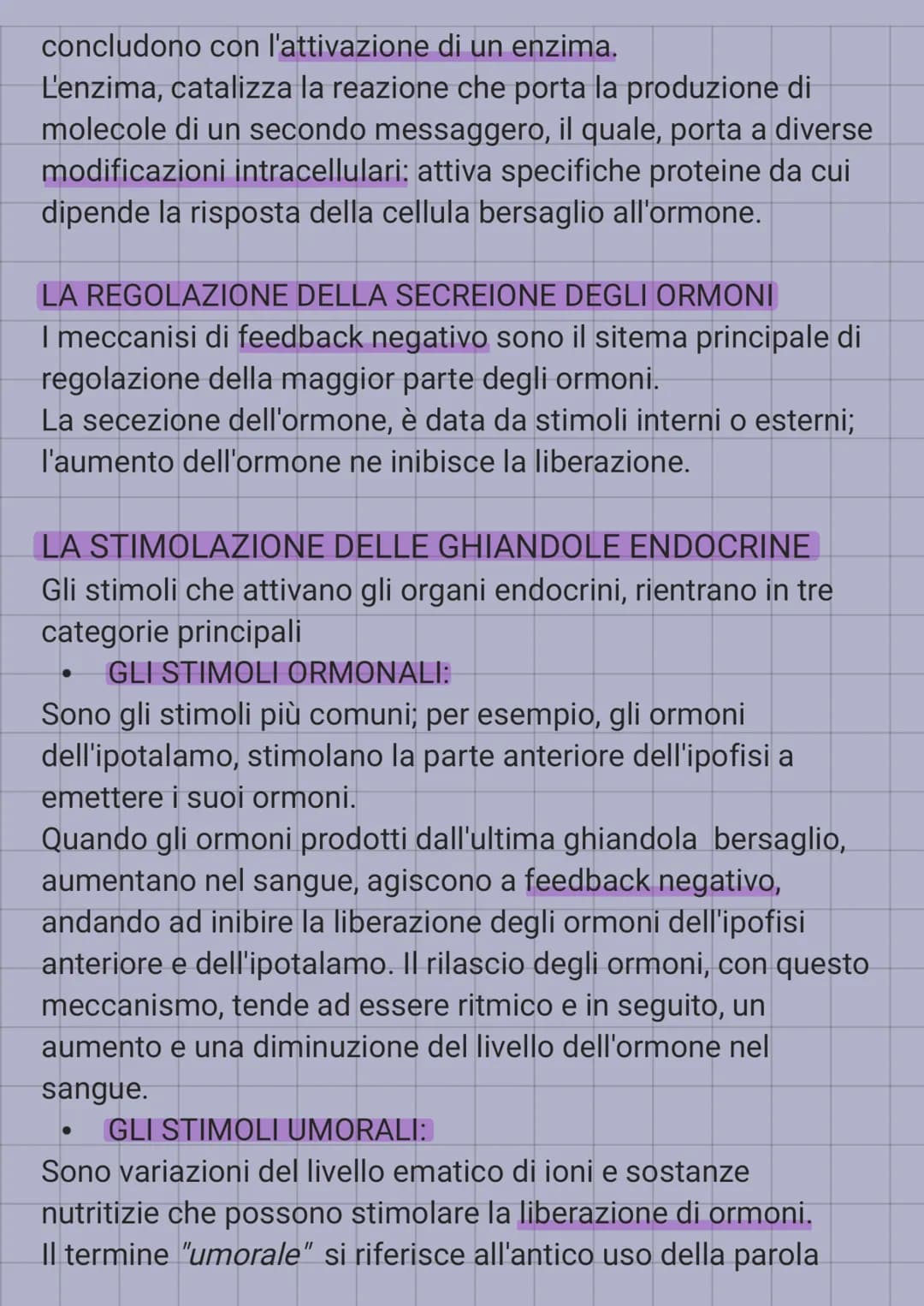 IL SISTEMA ENDOCRINO
E' in sinergia con il sistema nervoso, coordina e dirtige le
attività cellulari.
Il sistema nervoso, rilascia i neurotr