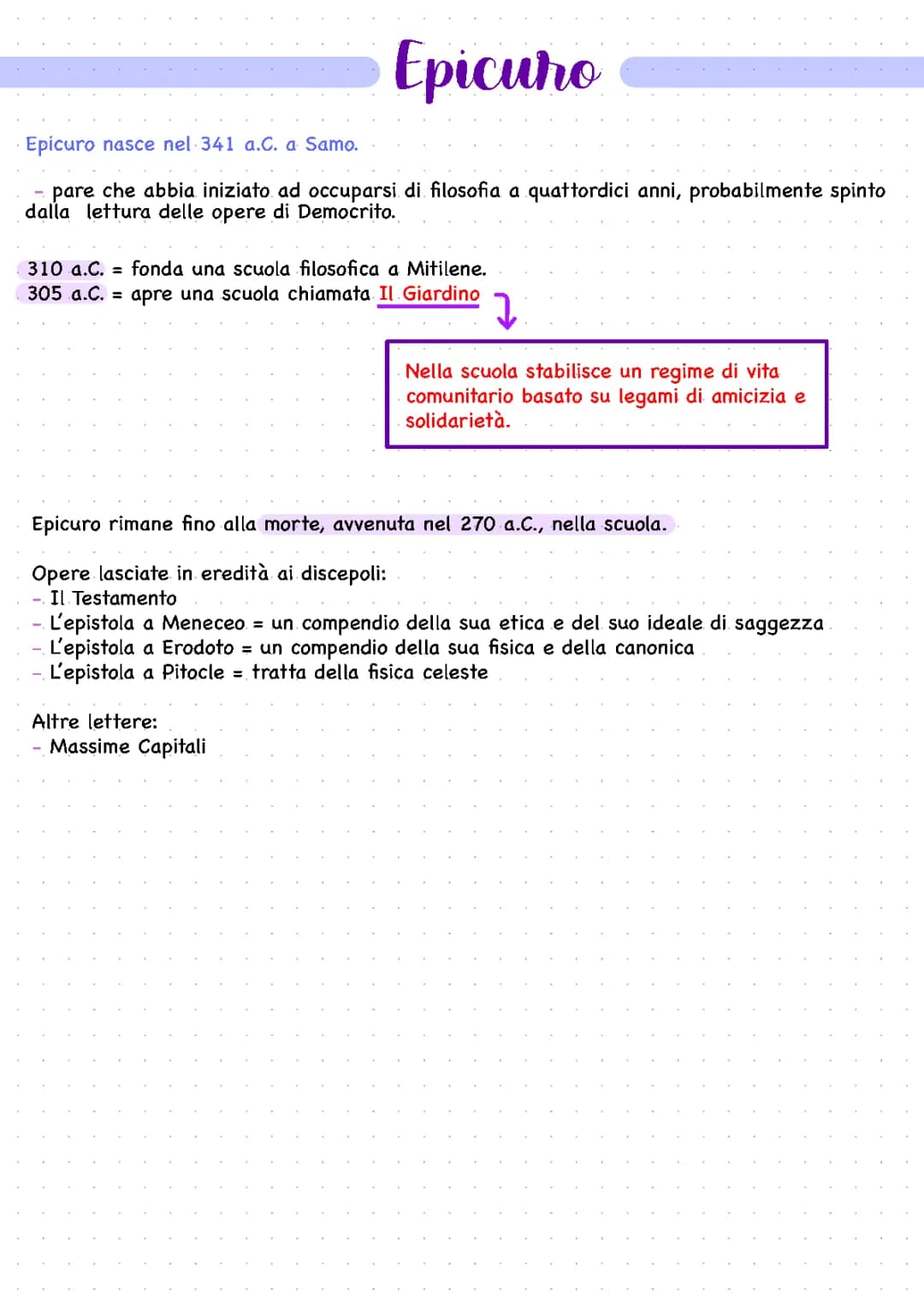 👽Epicuro e l’epicureismo 