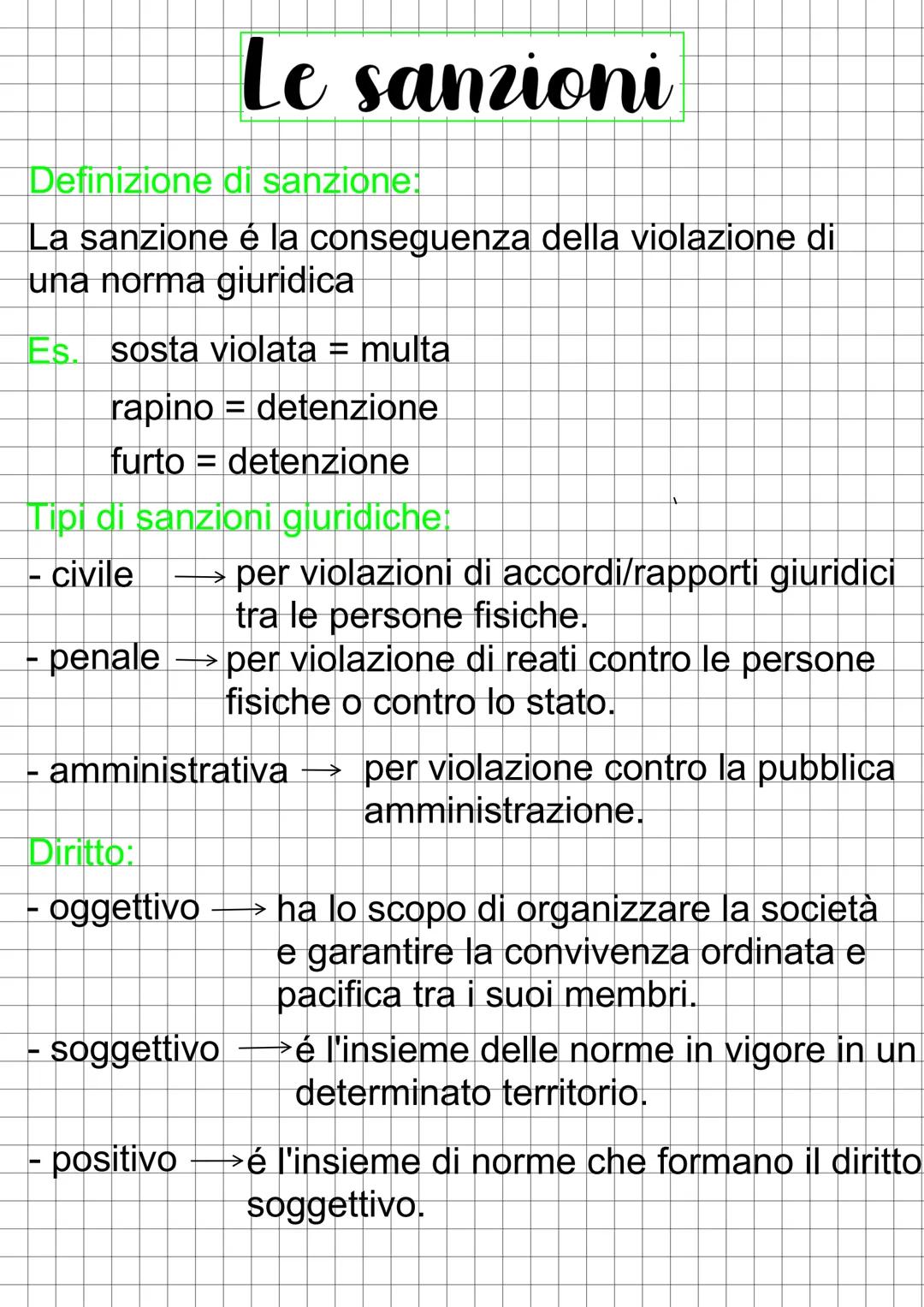 # Le sanzioni

Definizione di sanzione:
La sanzione é la conseguenza della violazione di
una norma giuridica

Es. sosta violata = multa

rap