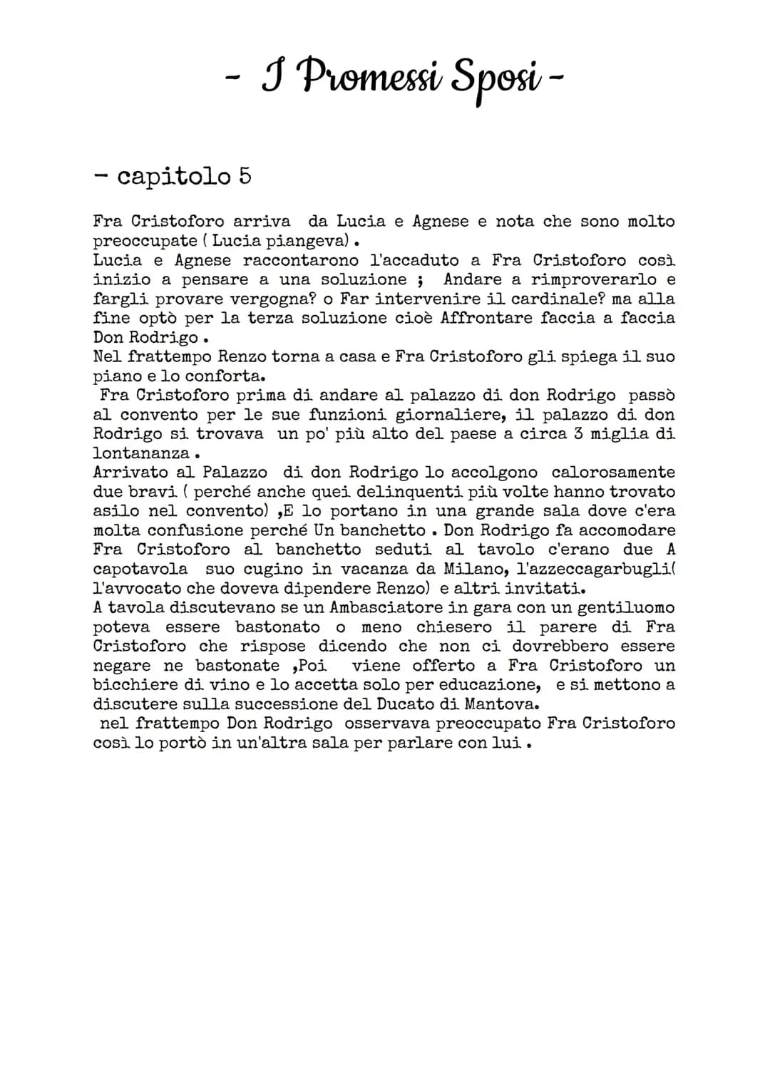 Promessi sposi capitoli 5-6-7