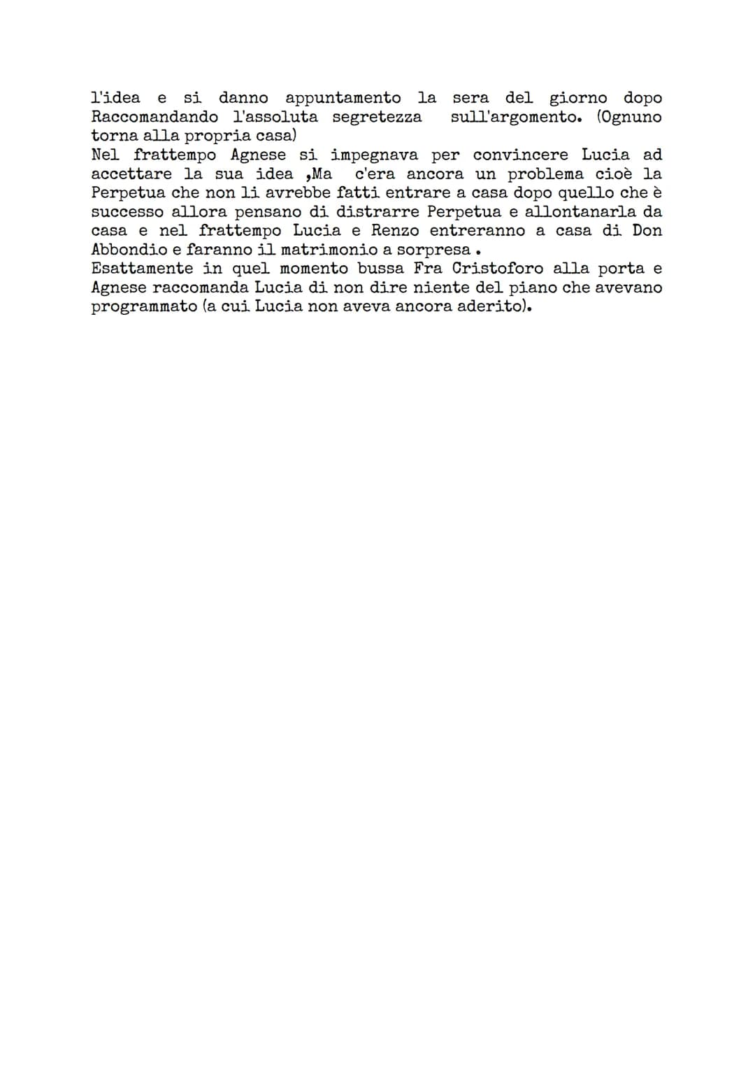 - I Promessi Sposi -
capitolo 5
Fra Cristoforo arriva da Lucia e Agnese e nota che sono molto
preoccupate (Lucia piangeva).
Lucia e Agnese r