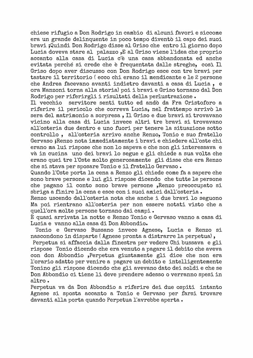 - I Promessi Sposi -
capitolo 5
Fra Cristoforo arriva da Lucia e Agnese e nota che sono molto
preoccupate (Lucia piangeva).
Lucia e Agnese r