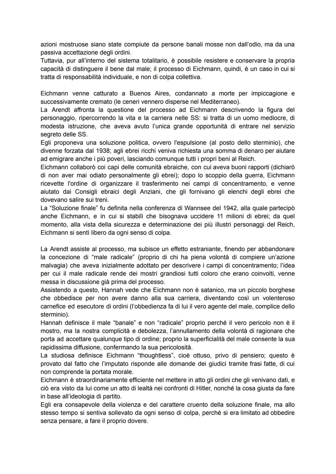 HANNAH ARENDT
La vita
Hannah Arendt nacque nel 1906 ad Hannover, in Germania, da una famiglia ebrea
benestante; studiò filosofia con Heidegg
