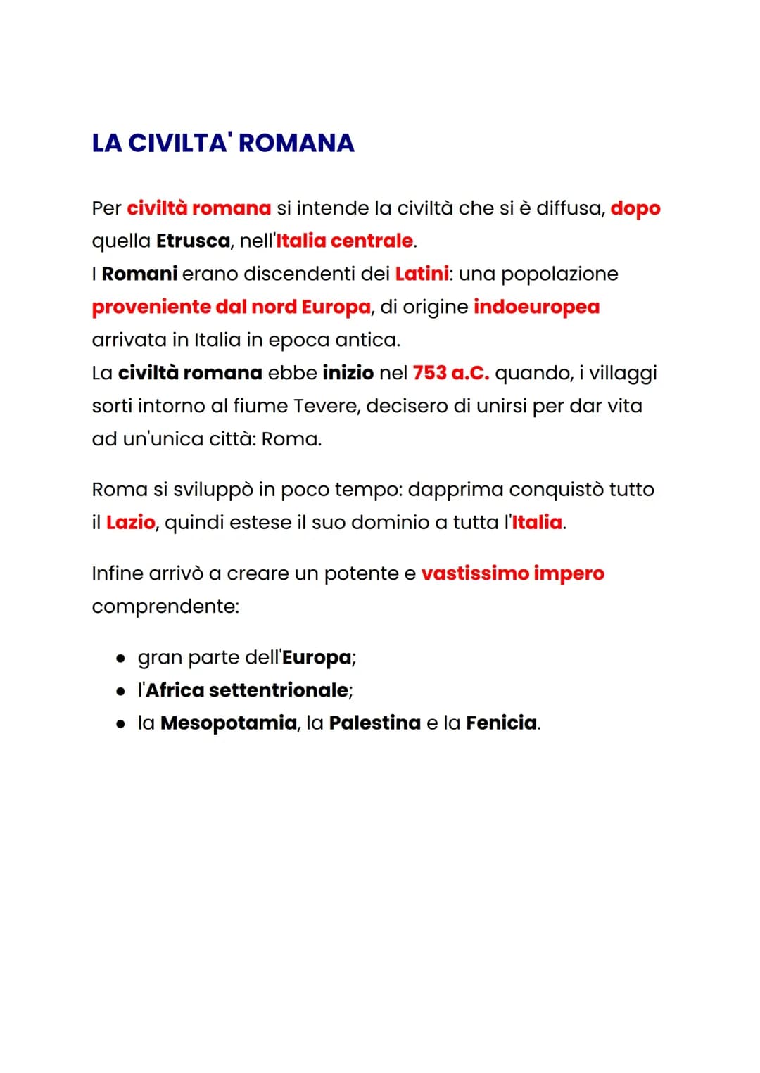 Le Origini di Roma