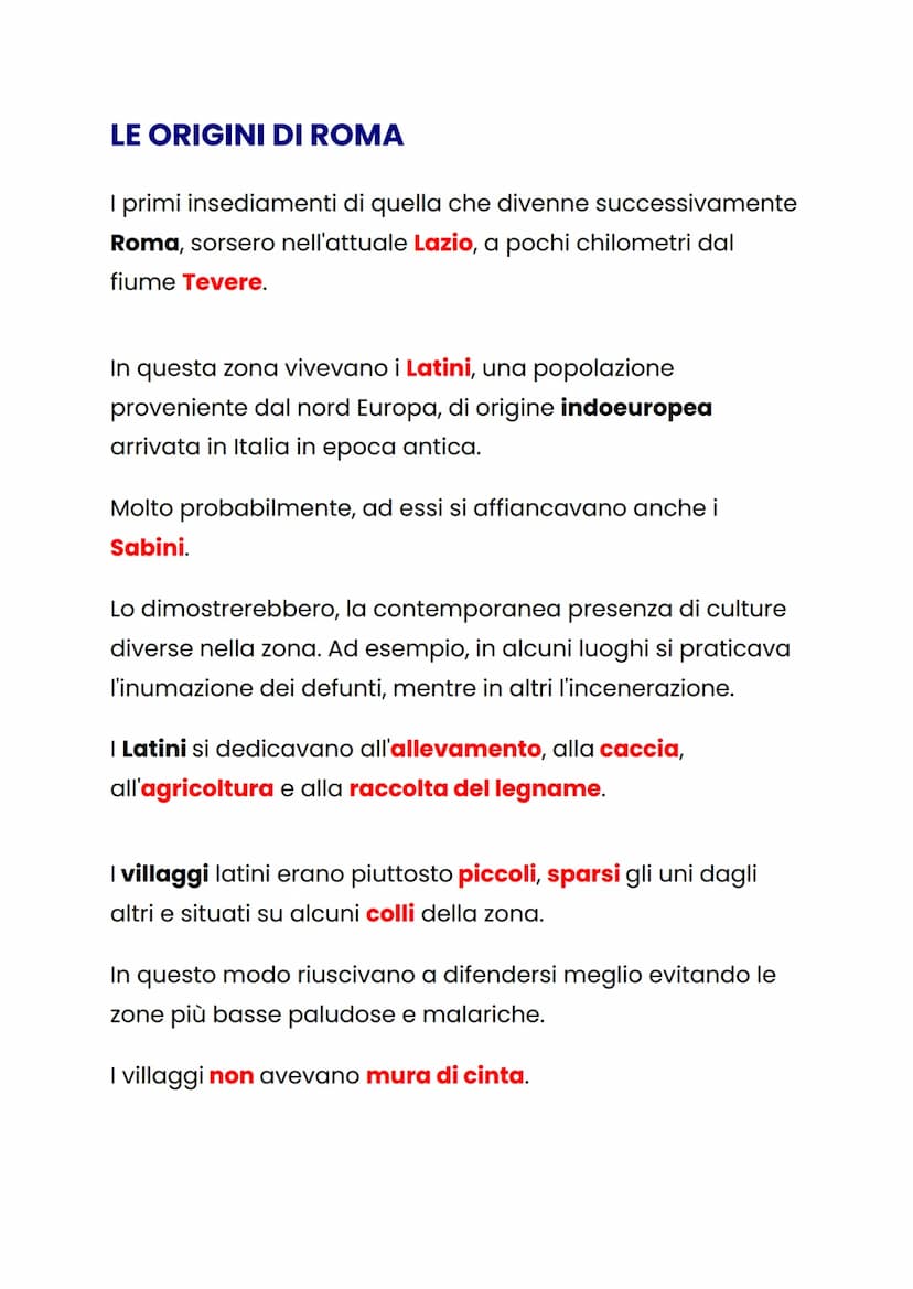 LA CIVILTA' ROMANA
Per civiltà romana si intende la civiltà che si è diffusa, dopo
quella Etrusca, nell'Italia centrale.
| Romani erano disc